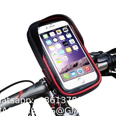 Bike Phone Mount Bag Bike Front Frame Handlebar Bag Waterproof Bike Phone Holder Case Bicycle Accessories Pouch