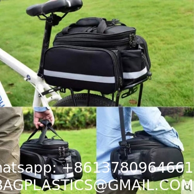 Bike Rear Rack Bag,Bicycle Trunk Bag,Panniers Bag,Cycling Luggage Bag,with rain Cover Bicycle Frame Back Saddle Bag