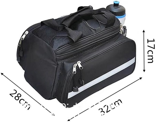 Bike Rear Rack Bag,Bicycle Trunk Bag,Panniers Bag,Cycling Luggage Bag,with rain Cover Bicycle Frame Back Saddle Bag