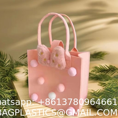 Cartoon Travel Bag Gift Handbag Baby Accompanying Hand Gift Box One-year-old Hundred Day Banquet Felt Handbag