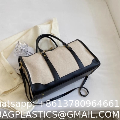 Portable Lightweight Ladies Out Short Travel Bag Large-Capacity Bag Ladies New Summer Canvas Messenger Bag