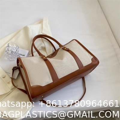 Portable Lightweight Ladies Out Short Travel Bag Large-Capacity Bag Ladies New Summer Canvas Messenger Bag