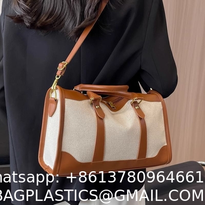 Portable Lightweight Ladies Out Short Travel Bag Large-Capacity Bag Ladies New Summer Canvas Messenger Bag
