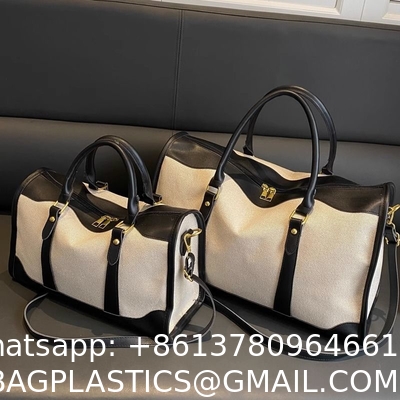 Portable Lightweight Ladies Out Short Travel Bag Large-Capacity Bag Ladies New Summer Canvas Messenger Bag