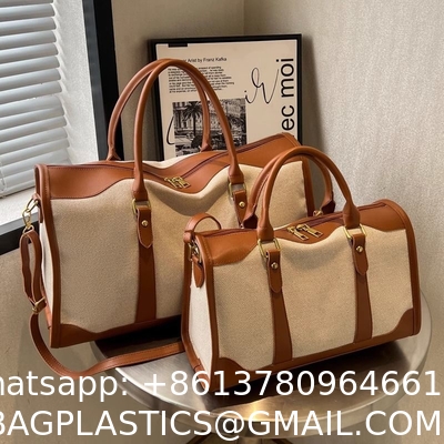 Portable Lightweight Ladies Out Short Travel Bag Large-Capacity Bag Ladies New Summer Canvas Messenger Bag