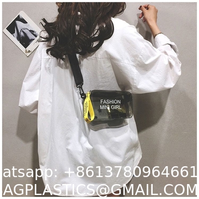 Summer Jelly Bag Transparent Bag One-Shoulder Portable Fashion Girl Bag Student Original Small Bag Simple And Large