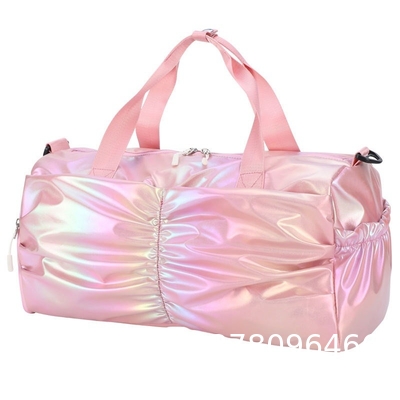 Wholesale quality bags, Custom Logo Fashion Travel Sports Bag, Large Capacity Ladies Pink Duffel Bag Travel Bags