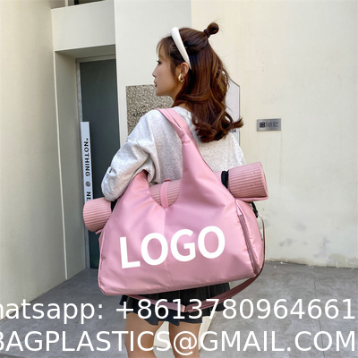 Customized Portable Yoga Mat Carrying Workout Gear Shoulder Travel Yoga Gym Bag For Women