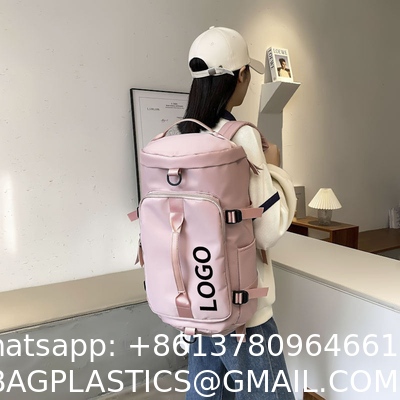 Custom Logo Short-Distance Weekend Gym Sports Backpack Travel Duffle Bags With Shoes Compartment