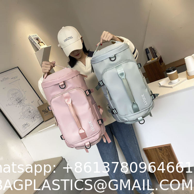 Custom Logo Short-Distance Weekend Gym Sports Backpack Travel Duffle Bags With Shoes Compartment