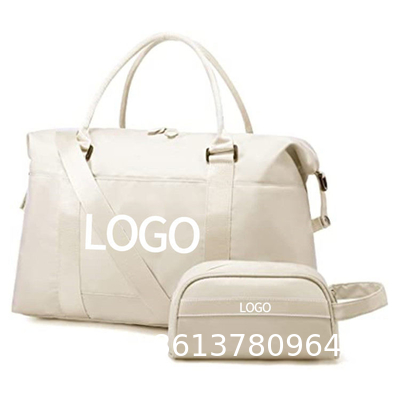 Customized Waterproof Travel Duffel Bag Set with Toiletry Carry On Weekender Sport Gym Bag with Wet Pocket