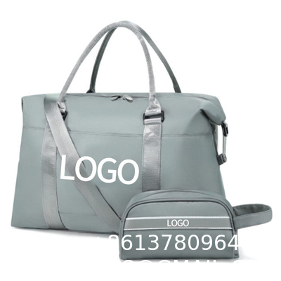 Customized Waterproof Travel Duffel Bag Set with Toiletry Carry On Weekender Sport Gym Bag with Wet Pocket