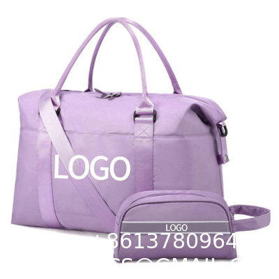 Customized Waterproof Travel Duffel Bag Set with Toiletry Carry On Weekender Sport Gym Bag with Wet Pocket