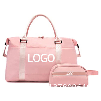 Customized Waterproof Travel Duffel Bag Set with Toiletry Carry On Weekender Sport Gym Bag with Wet Pocket
