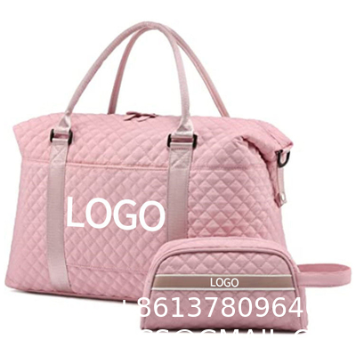Customized Waterproof Travel Duffel Bag Set with Toiletry Carry On Weekender Sport Gym Bag with Wet Pocket