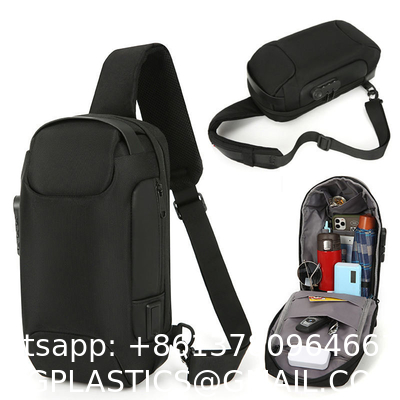 Wholesale Waterproof Anti Theft Usb Men Chest Bags Cross Body Bags For Men Luxury Smell Proof Crossbody Bag