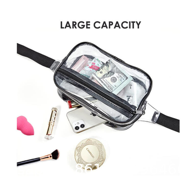 Custom New Design Sports Running Outdoor Bum Waist Belt Bag Travel Portable PVC Clear Fanny Pack Waist Bag