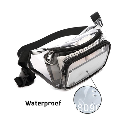 Clear Pvc Crossbody Mobile Phone Storage Bag Transparent Belt Waist Bag Chest Pouch Wallet Purse And Handbags