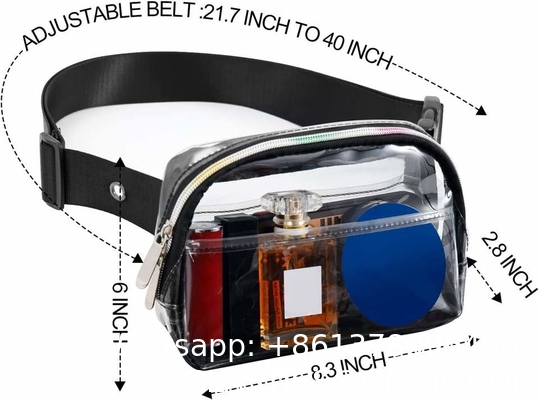 Personalized Clear Purses Belly Fanny Pack See Through Waist Pouch Bag Transparent Women Fanny Pack Waist Bag
