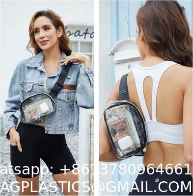 Personalized Clear Purses Belly Fanny Pack See Through Waist Pouch Bag Transparent Women Fanny Pack Waist Bag