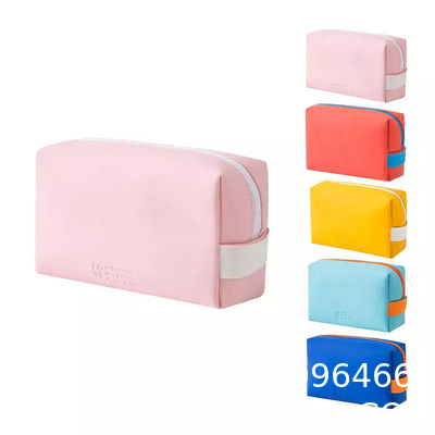 Customized Sustainable Packaging Cross-Border Portable PU Women'S Makeup Bag Cute Waterproof Storage Bag