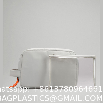 Customized Men Women Water-Resistant Case Organizer Portable Travel Toiletry Bag With Clear PVC Pouch