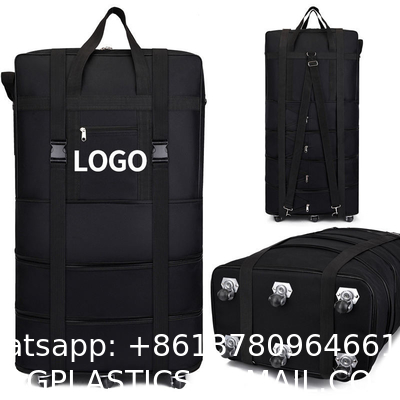 OEM Multipurpose High Quality Waterproof Oxford Duffel Bag Large Capacity Lightweight Foldable Travel Bag With Wheels