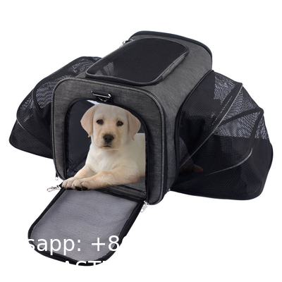 Dog Cat Carrier Airline Approved Pet Carrier Expandable Soft Sided Dog Travel Carrier Bag Dog Saddle Bag Pack
