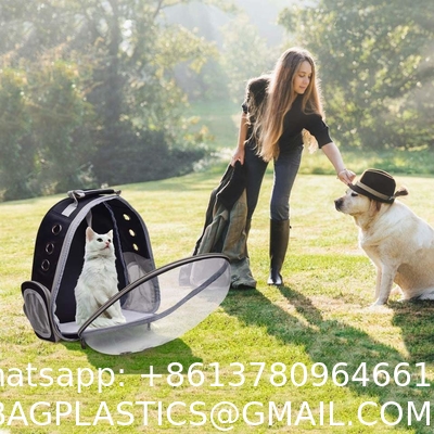 Transparent Capsule Pet Bag Carrier Luggage Case Transparent Trolley Case With Trolley Wheels