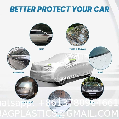 All weather Car Cover / Pvc/ Pe / Peva Wholesale Waterproof Sun Protection Rain Snow Polyester Car Cover