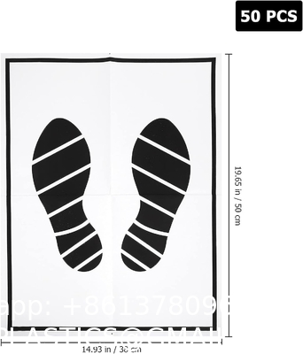 Disposable Car Paper Floor Mats Automotive Floor Mats Brown Kraft Paper Floor Mats for Cars Vehicles Printed