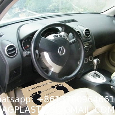 Disposable Car Paper Floor Mats Automotive Floor Mats Brown Kraft Paper Floor Mats for Cars Vehicles Printed