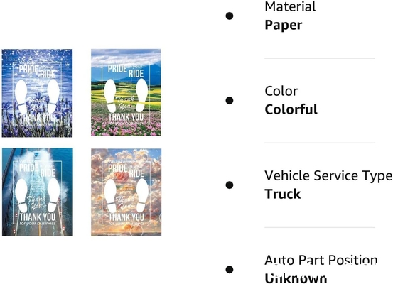 Disposable Car Paper Floor Mats Automotive Floor Mats Brown Kraft Paper Floor Mats for Cars Vehicles Printed