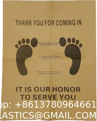 Disposable Car Paper Floor Mats Automotive Floor Mats Brown Kraft Paper Floor Mats for Cars Vehicles Printed