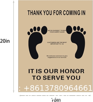 Disposable Car Paper Floor Mats Automotive Floor Mats Brown Kraft Paper Floor Mats for Cars Vehicles Printed