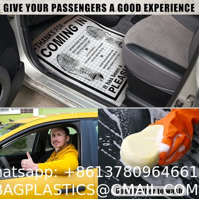 Disposable Car Paper Floor Mats Automotive Floor Mats Brown Kraft Paper Floor Mats for Cars Vehicles Printed