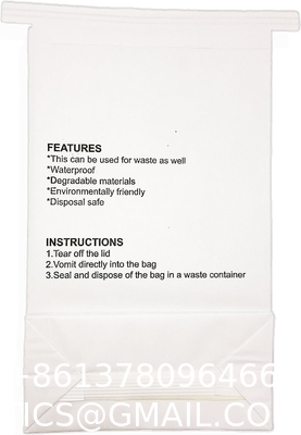 Paper Disposable Vomit Bags for Car Motion Sickness, Barf, Throw Up, Puke for Car, Uber, Travel, and Mornings Sickness