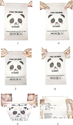 Paper Disposable Vomit Bags for Car Motion Sickness, Barf, Throw Up, Puke for Car, Uber, Travel, and Mornings Sickness