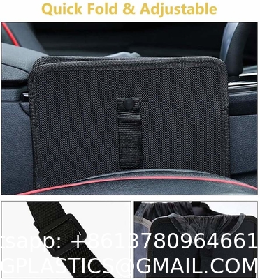 OEM Portable Waterproof Car Back Seat Organizer Waste Paper Garbage Bin Folding Car Rubbish Bin Dustbin