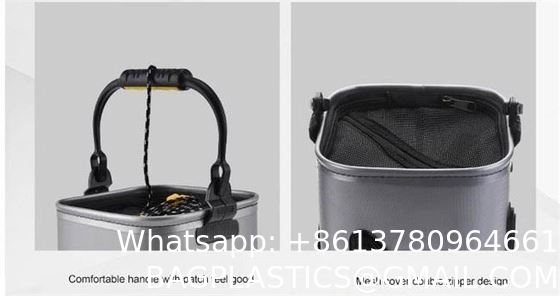 Portable Fishing Water Pail for Camping Traveling Hiking Fishing Boating Gardening with 4.5 Meters Rope