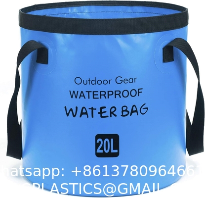 Collapsible Bucket 5.3 Gallon Portable Camping Outdoor Buckets Water Container Basin Foldable for Hiking Travel