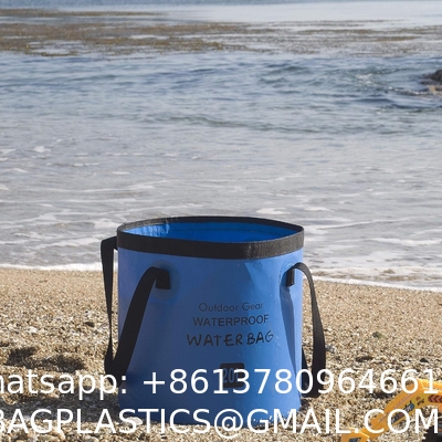 Collapsible Bucket 5.3 Gallon Portable Camping Outdoor Buckets Water Container Basin Foldable for Hiking Travel