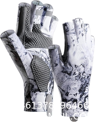 Fishing Gloves With Sun Protection, Uv Protection Silicone Anti-Slip Comfortable And Breathable Fishing Gloves