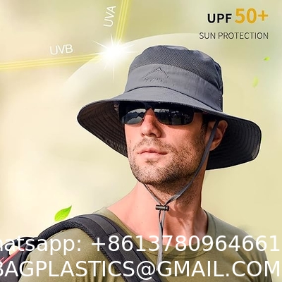 Wide Brim Bucket Hat Foldable Boonie Hat for Fishing Hiking Garden Safari Beach Breathable for Fishing, Hiking, Camping