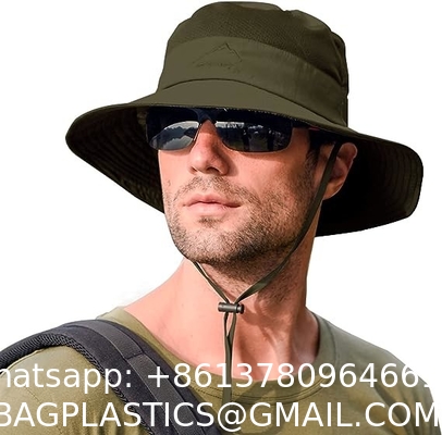 Wide Brim Bucket Hat Foldable Boonie Hat for Fishing Hiking Garden Safari Beach Breathable for Fishing, Hiking, Camping