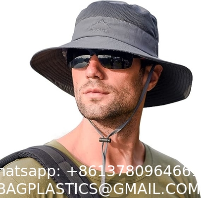 Wide Brim Bucket Hat Foldable Boonie Hat for Fishing Hiking Garden Safari Beach Breathable for Fishing, Hiking, Camping