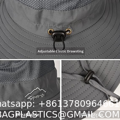 Wide Brim Bucket Hat Foldable Boonie Hat for Fishing Hiking Garden Safari Beach Breathable for Fishing, Hiking, Camping