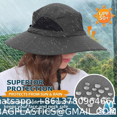 Wide Brim Bucket Hat Foldable Boonie Hat for Fishing Hiking Garden Safari Beach Breathable for Fishing, Hiking, Camping