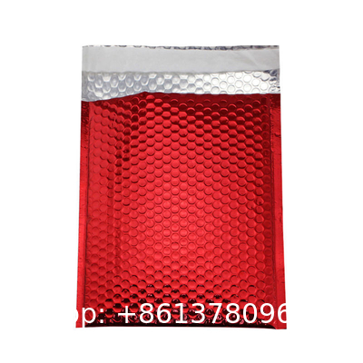 Biodegradable Compostable Shipping Packaging Holographic Metallic Poly Bubble Mailer Padded Envelope