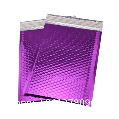 Biodegradable Compostable Shipping Packaging Holographic Metallic Poly Bubble Mailer Padded Envelope